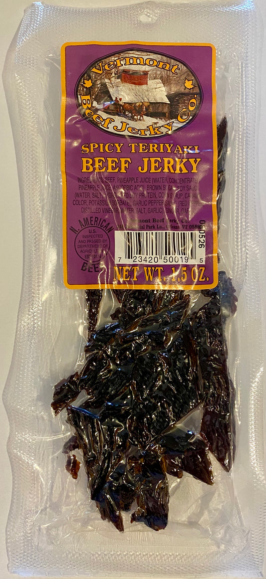 Vermont Beef Jerky Spicy Teriyaki Beef Jerky 1.5 oz.